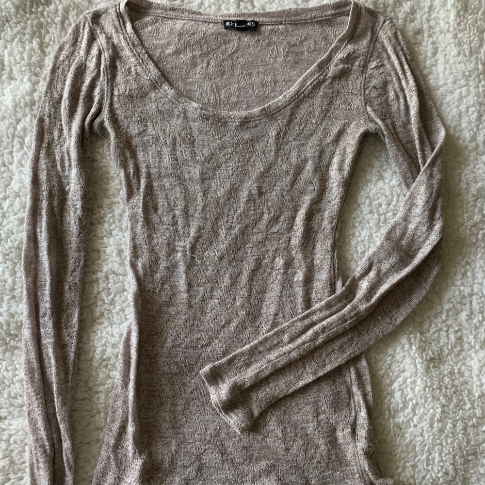Express Long sleeve shimmer top